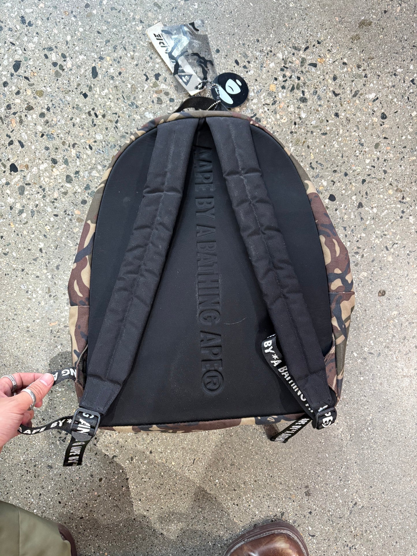 (OS) Aape* by Bathing Ape Camo Rucksack