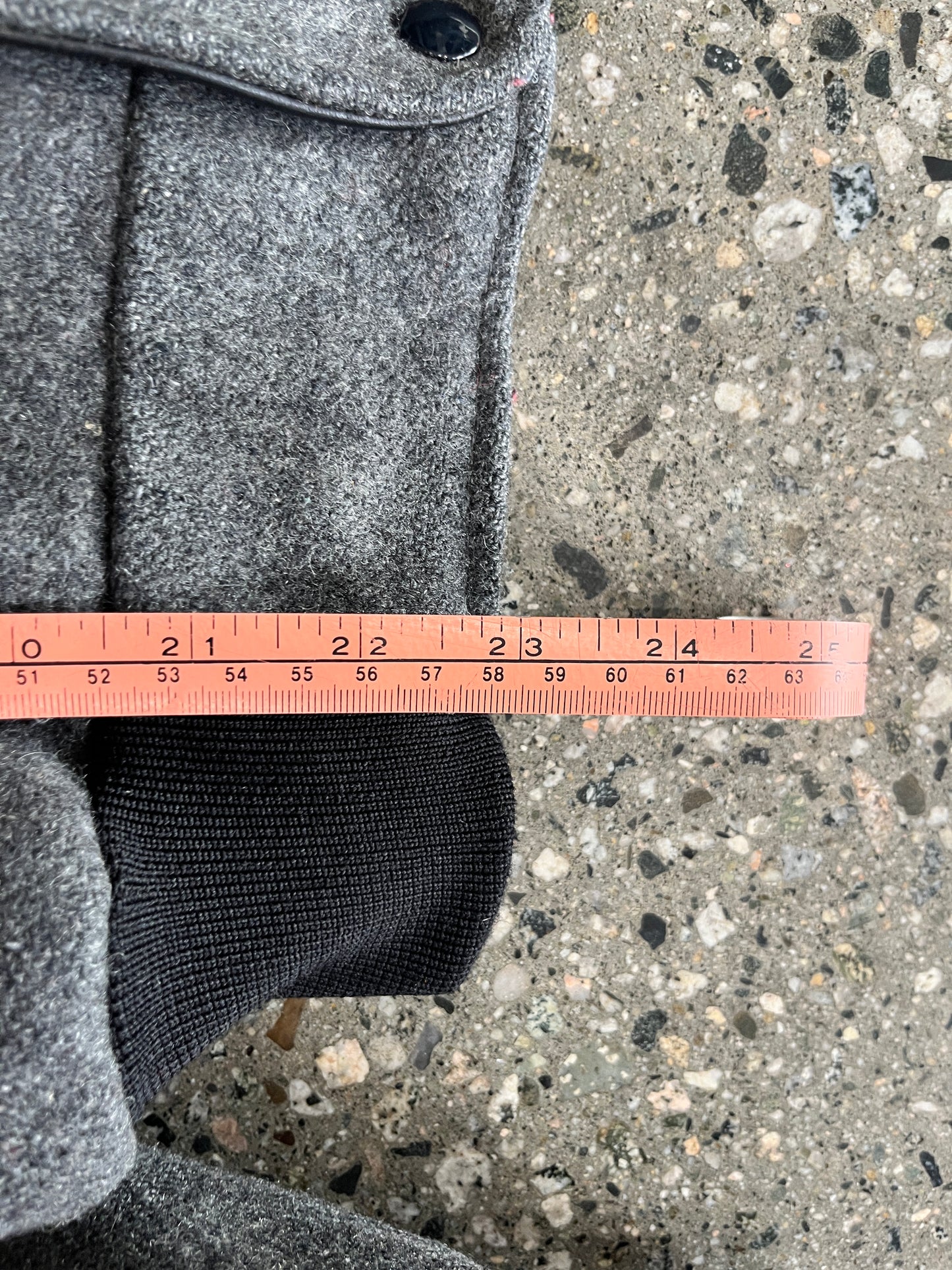 (XS/S) Vintage Grey Wool Bomber Jacket