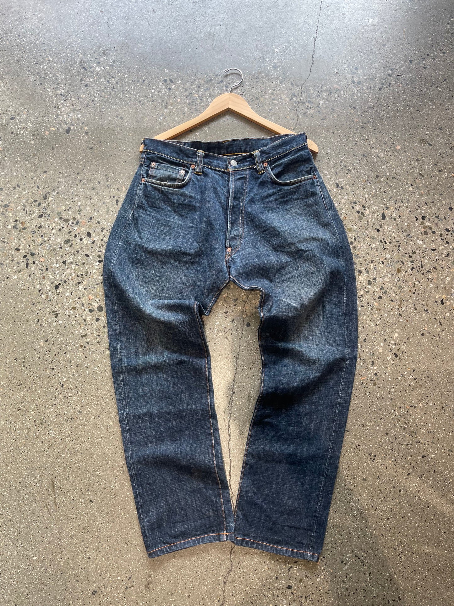 (34” x 35”) 2000s Evisu Selvedge Denim