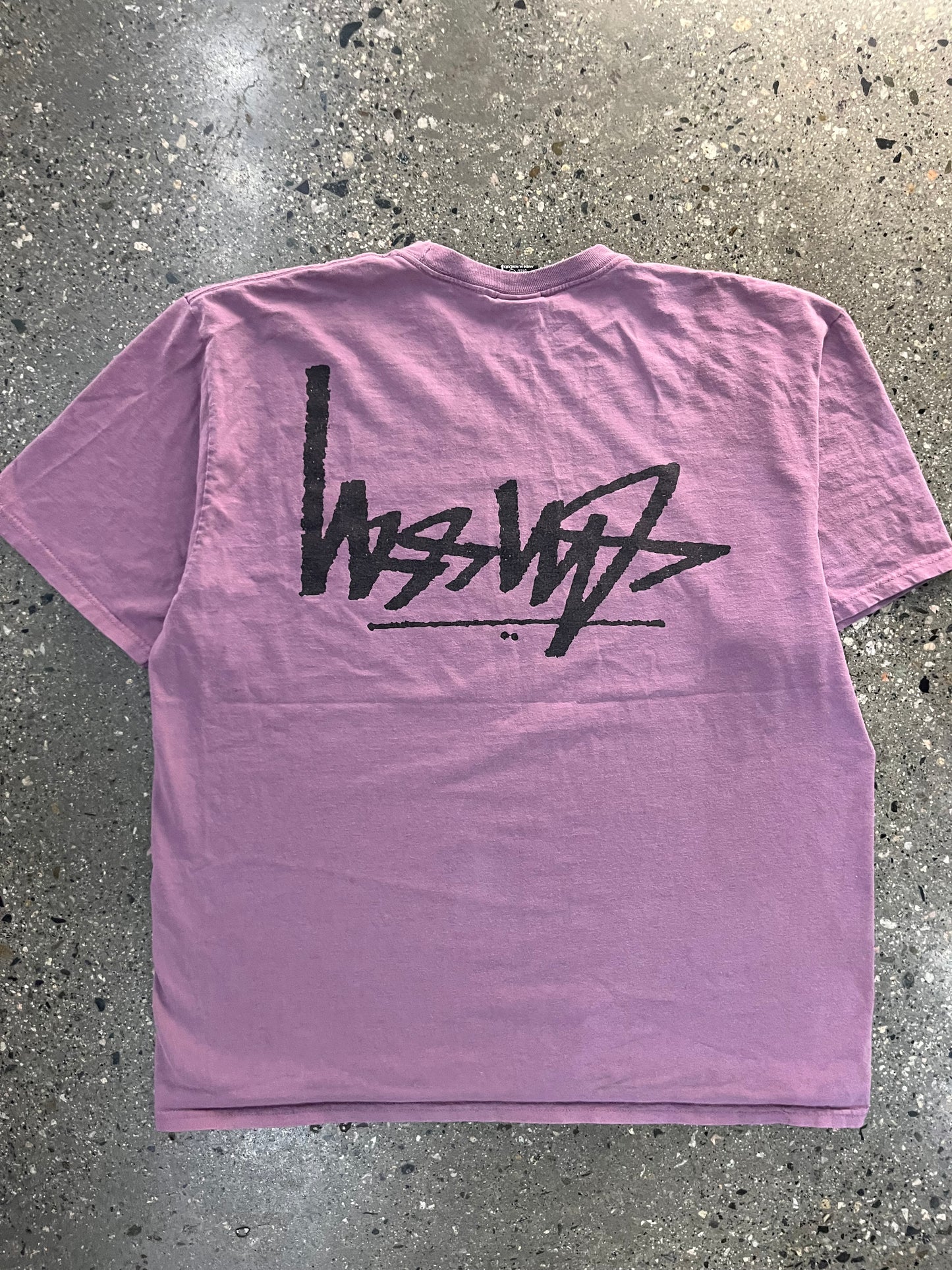 (XL) Stussy Reverse Script Purple Tee