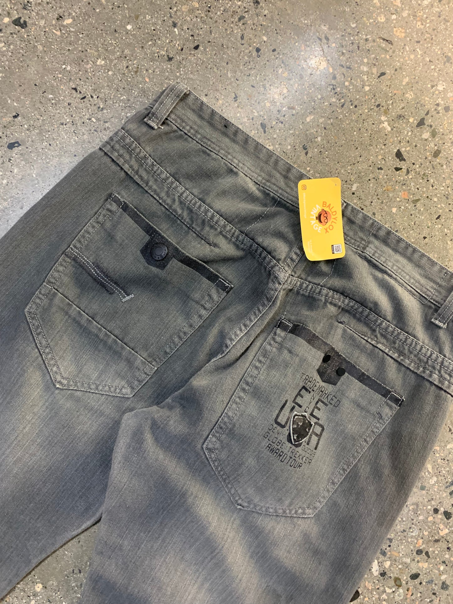 (36w) 00's Enyce Baggy Faded Grey Jeans