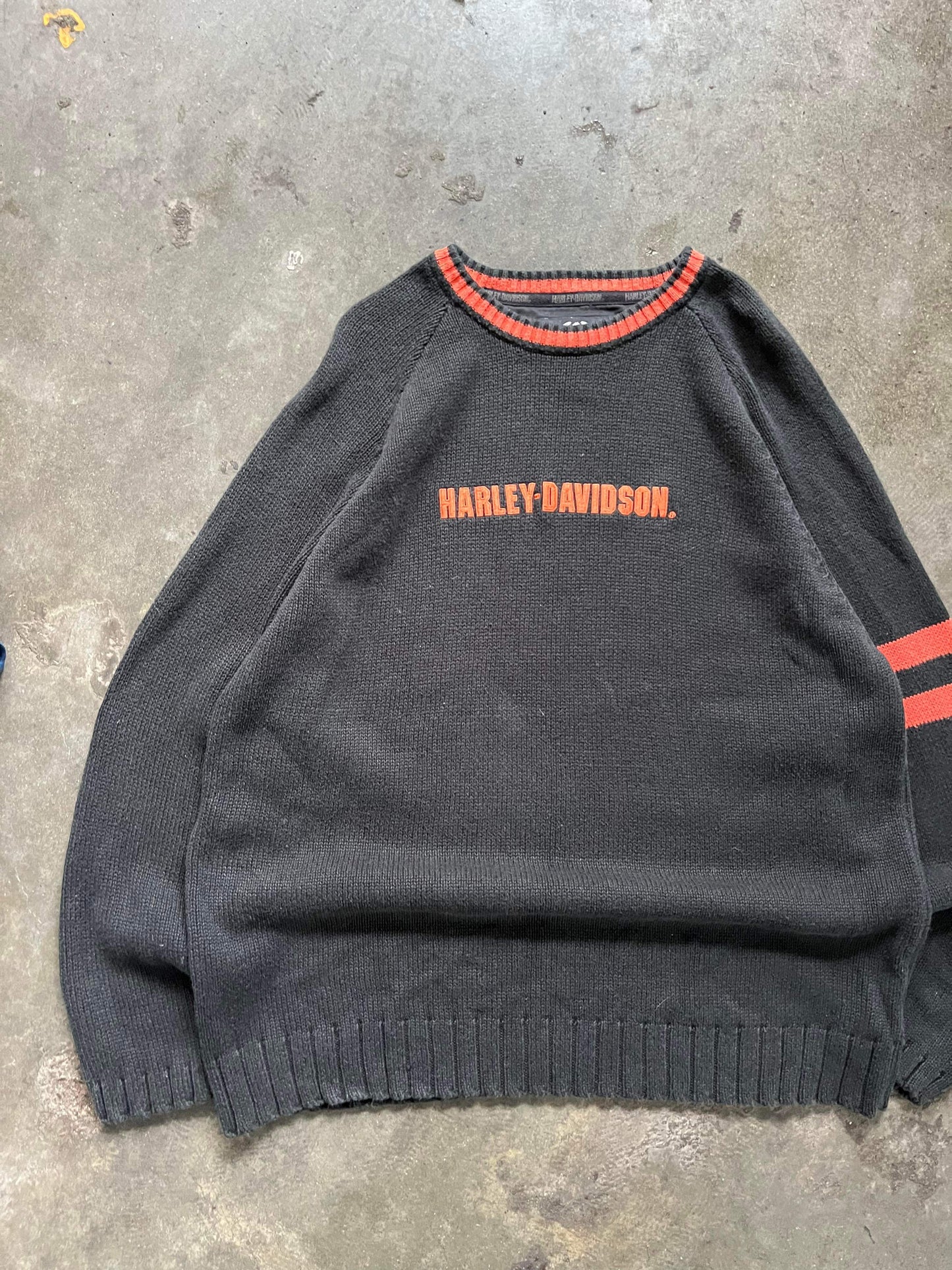 (XL/2X) Vintage Harley Davidson Knit