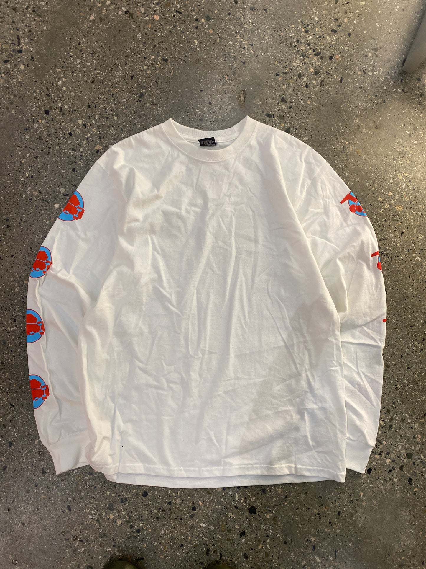 (L) White Stussy LS