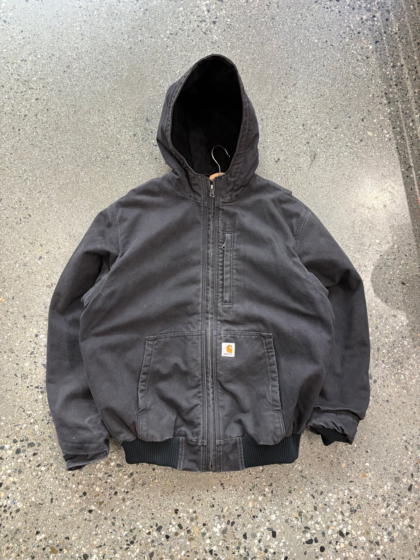 (L/XL) Black Utility Carhartt Hooded Jacket