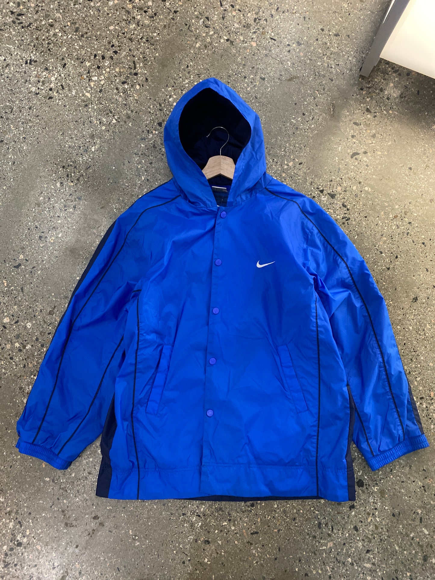 (M/L) 90s Nike Snap Long Windbreaker