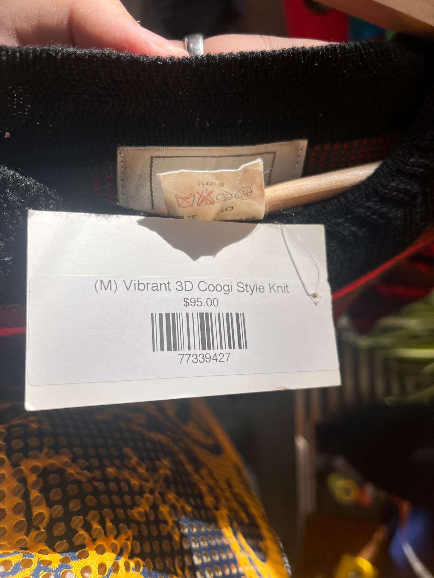 (M) Vibrant 3D Coogi Style Knit