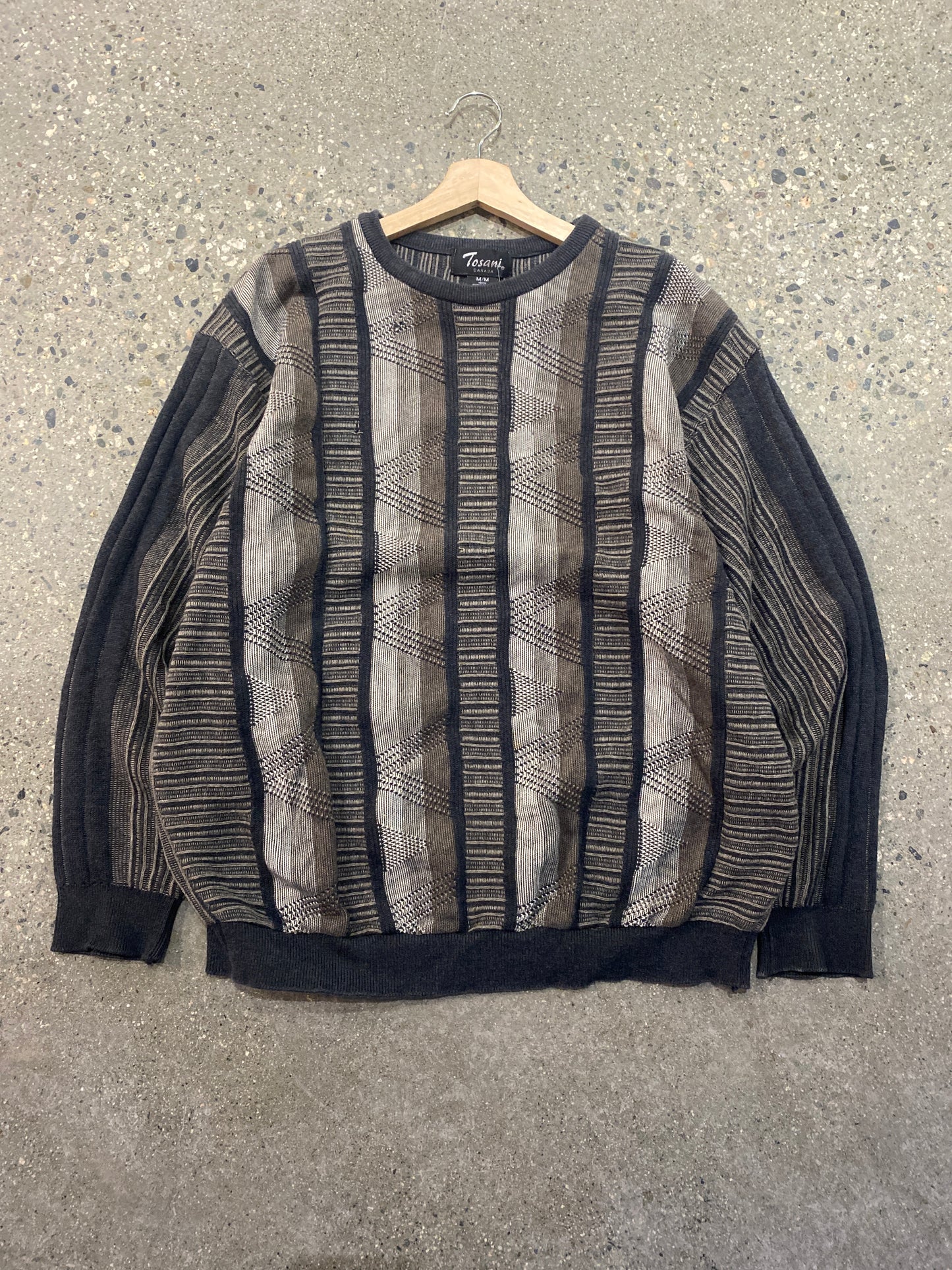 (M) Tosani Striped Texture Knit