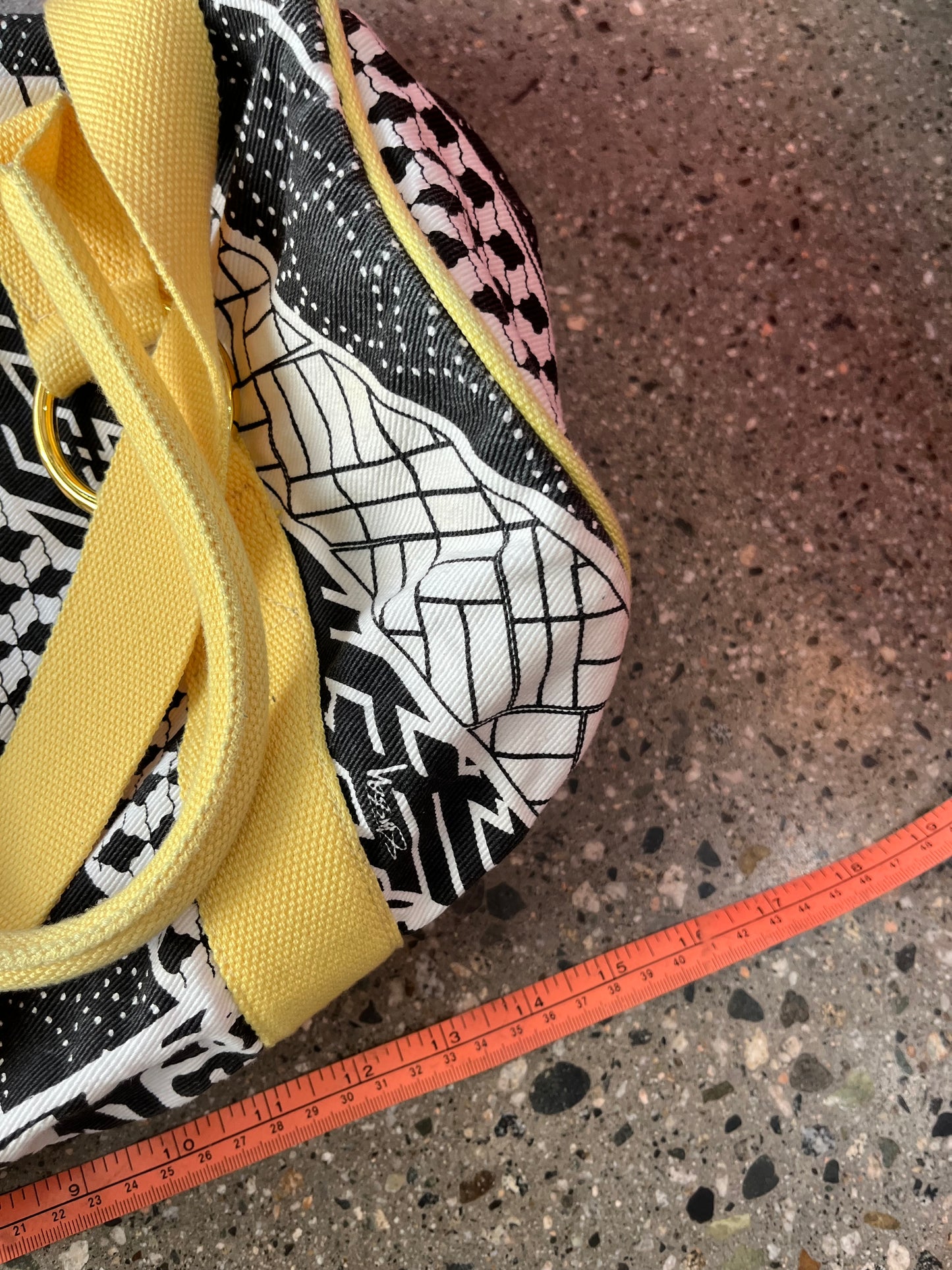 Vintage Stüssy Duffle Bag Abstract Print
