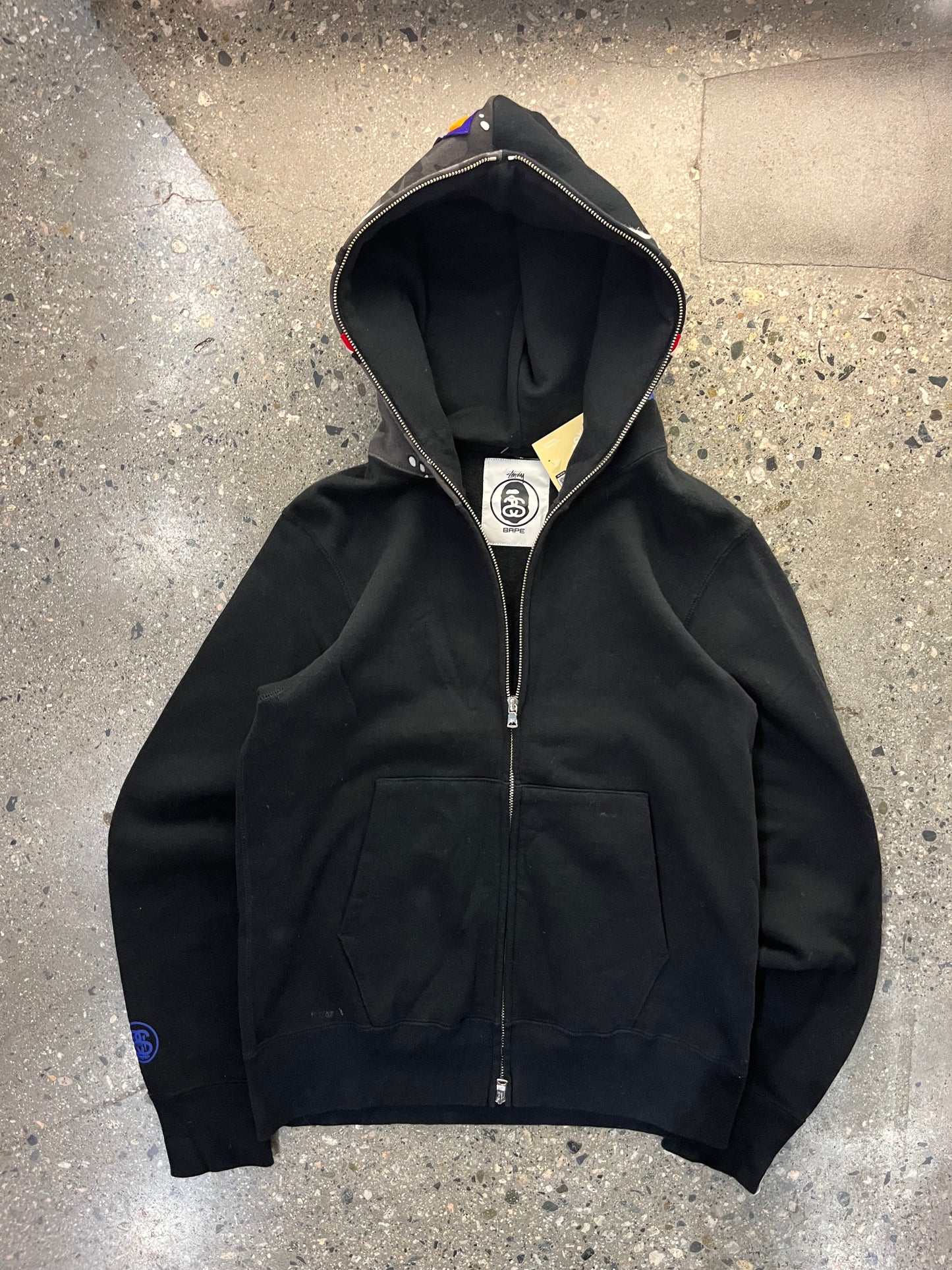 (M) Rare 2013 Stussy x Bape Shark Full Zip
