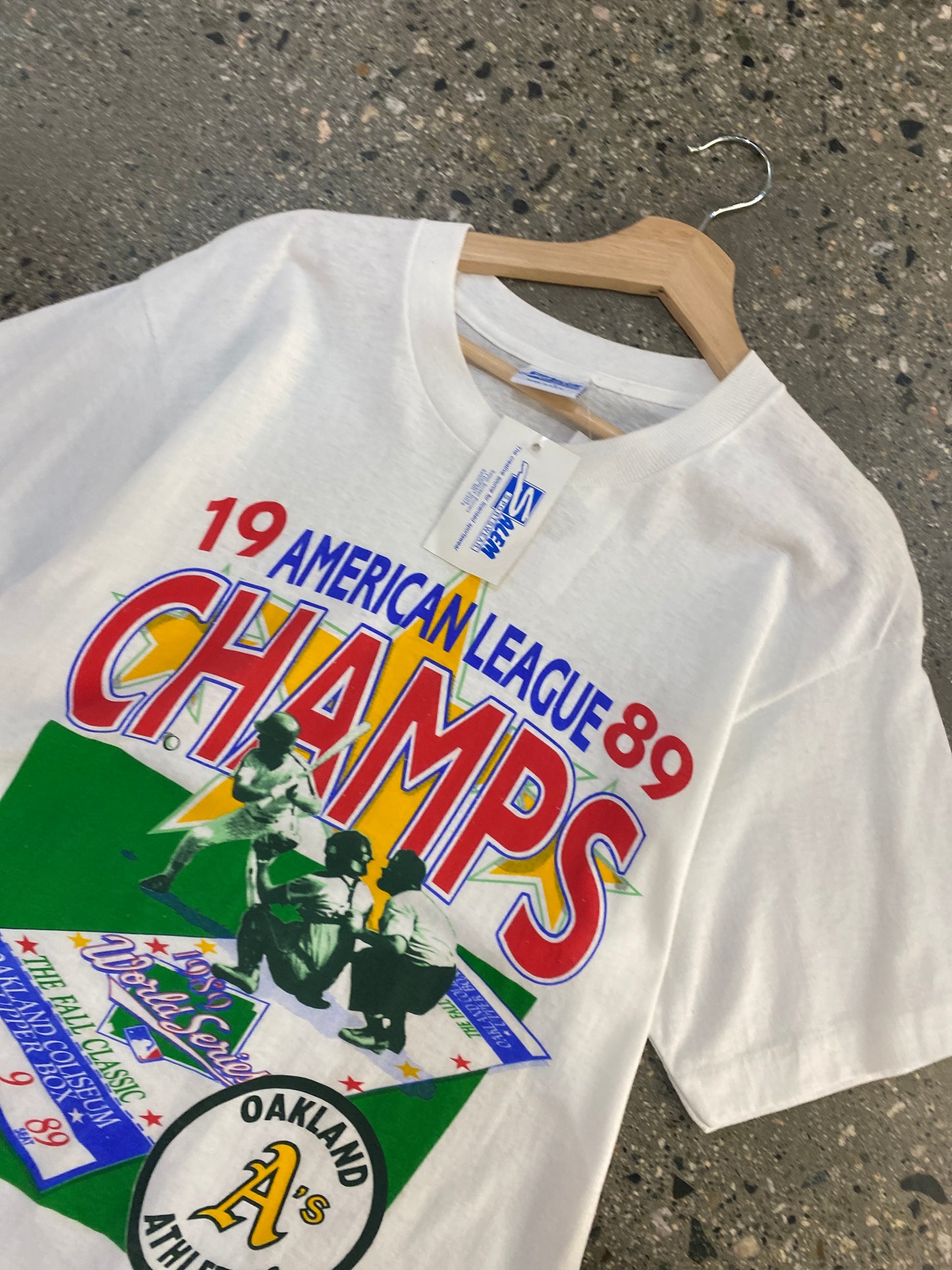 (L) 1989 Deadstock Salem Oakland A’s ALC Tee