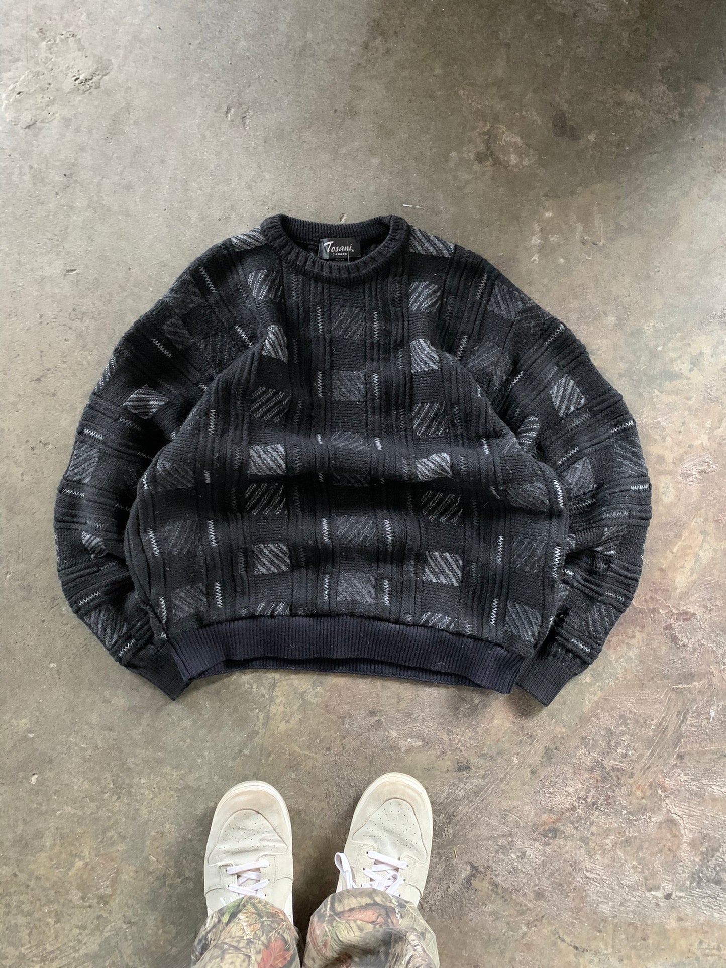 (S/M) 90’s Tosani 3D Texture Knit