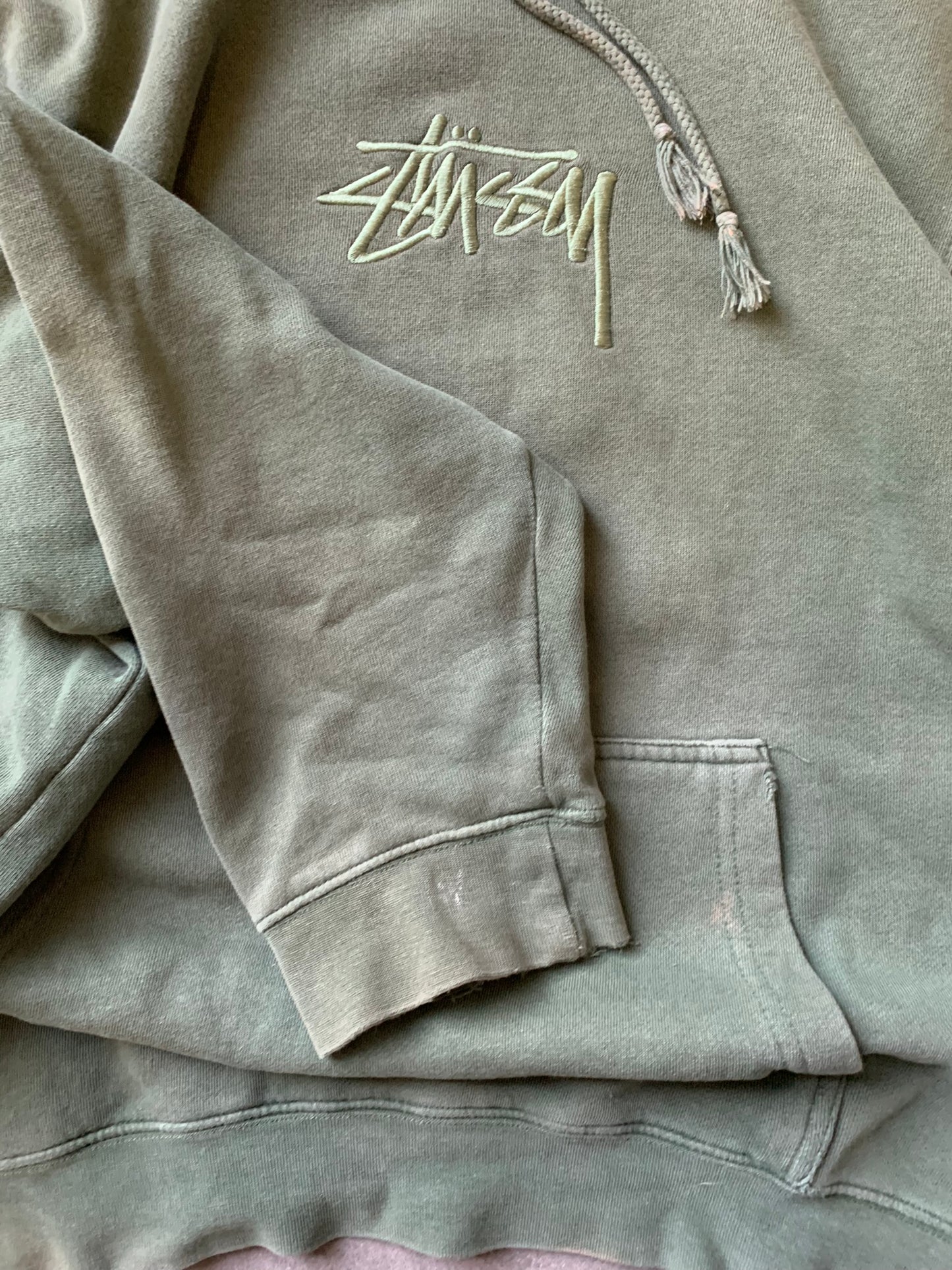 (L) Stussy Tonal Hunter Green Hoodie