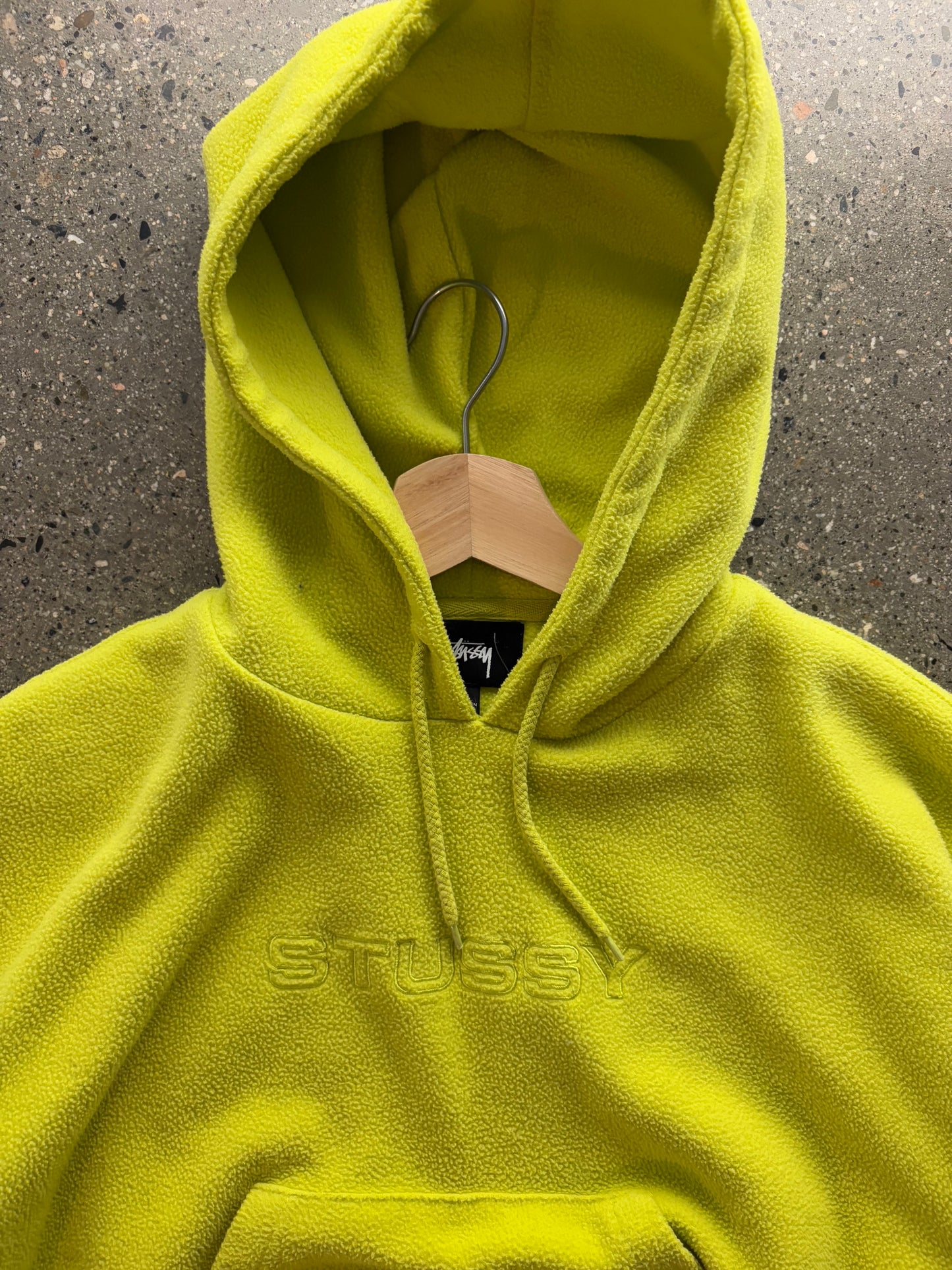 (S) Stussy Neon Fleece Hoodie