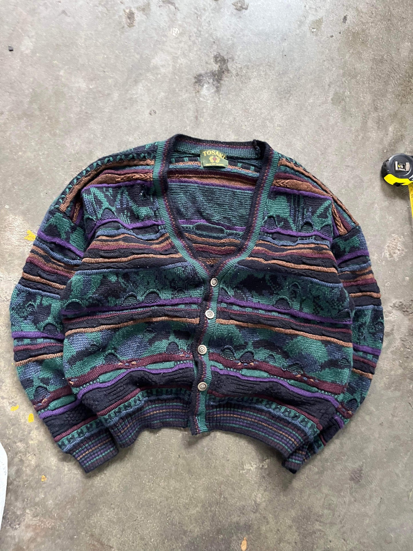 (2X) 90’s Tosani Coogi Style 3D Knit