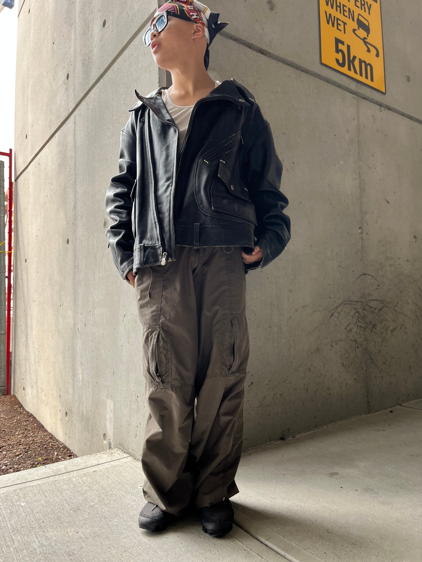 (XL) 90s Harley Davidson Full Leather