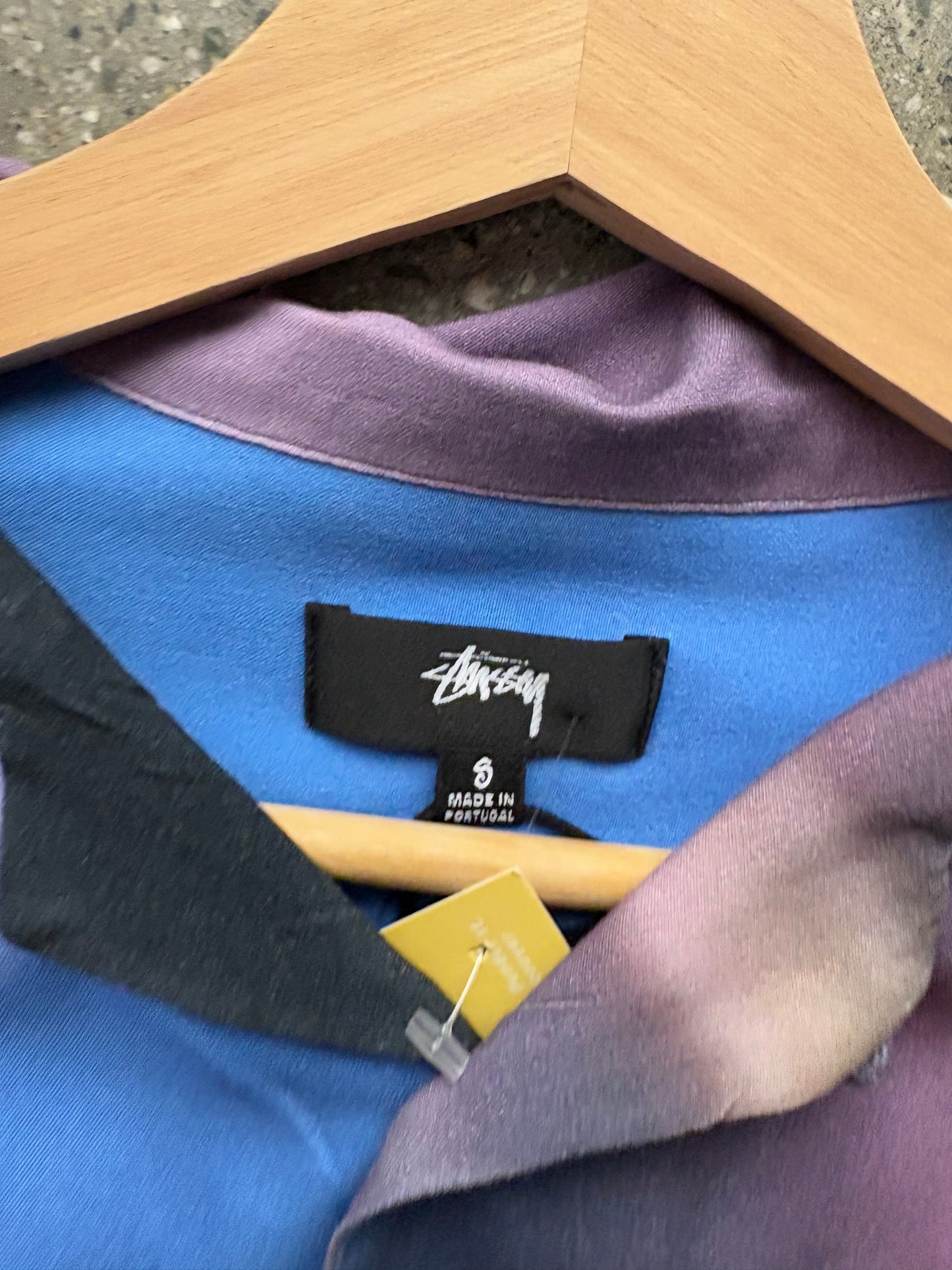 (S) Stussy Tie Dye Gradient Button Up