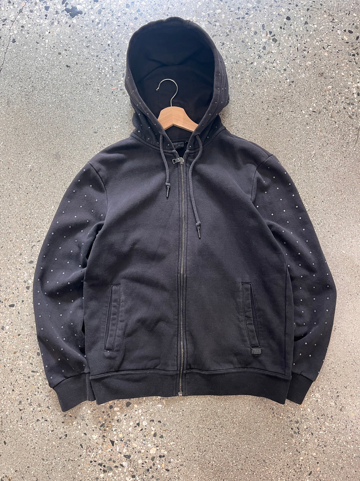 (M) Armani Studded Zip Hoodie