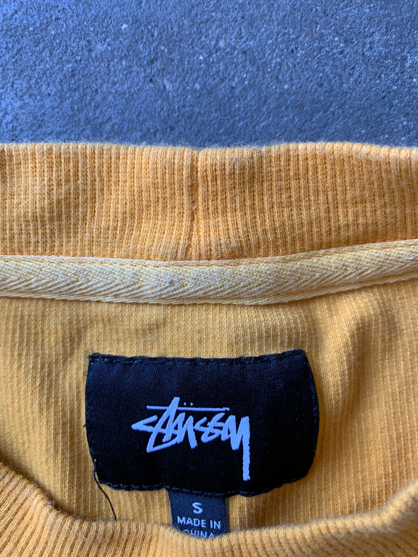 (S) Stussy Yellow Thermal LS