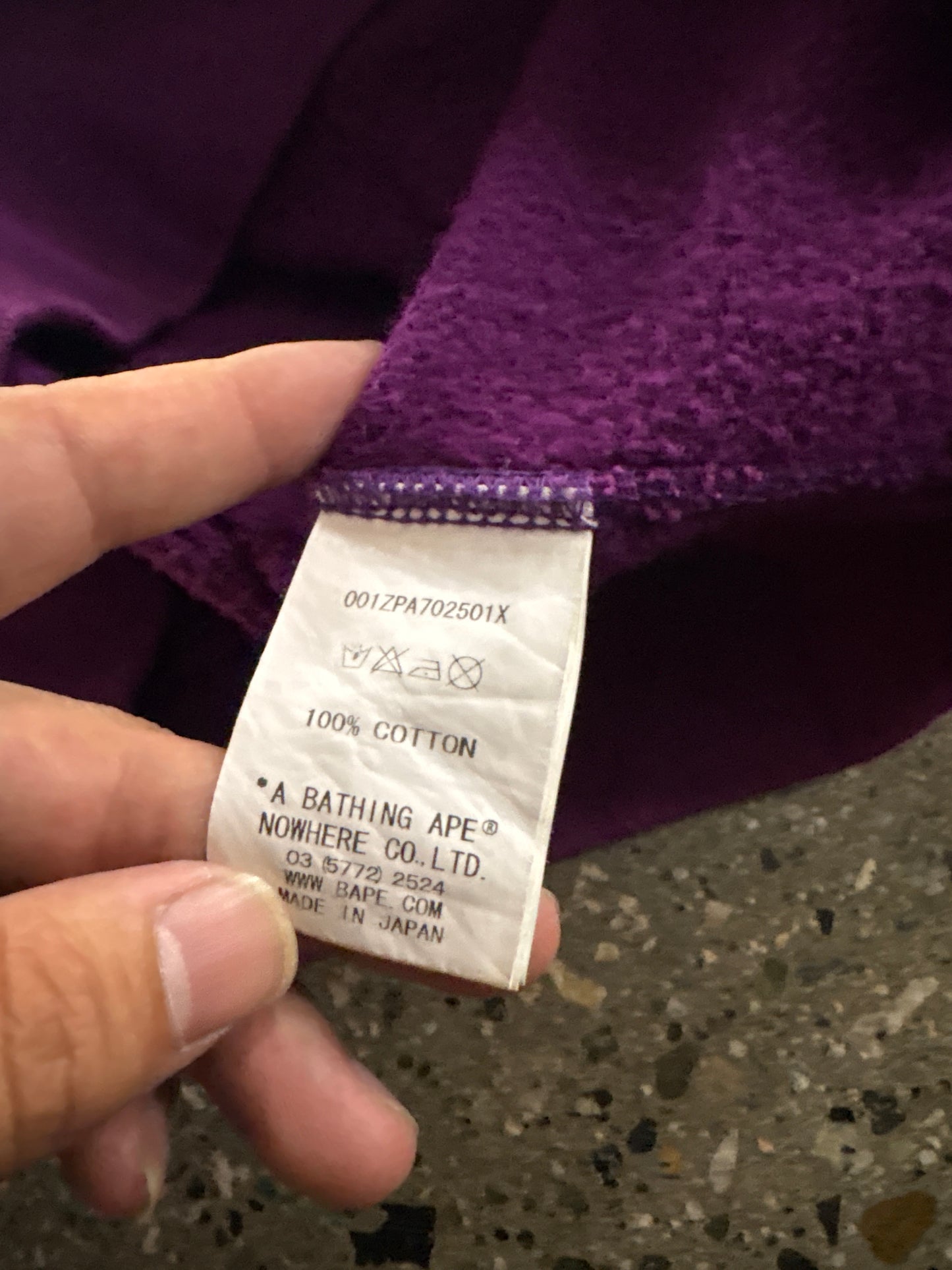 (Womens S) Bape Shark Full Zip Purple