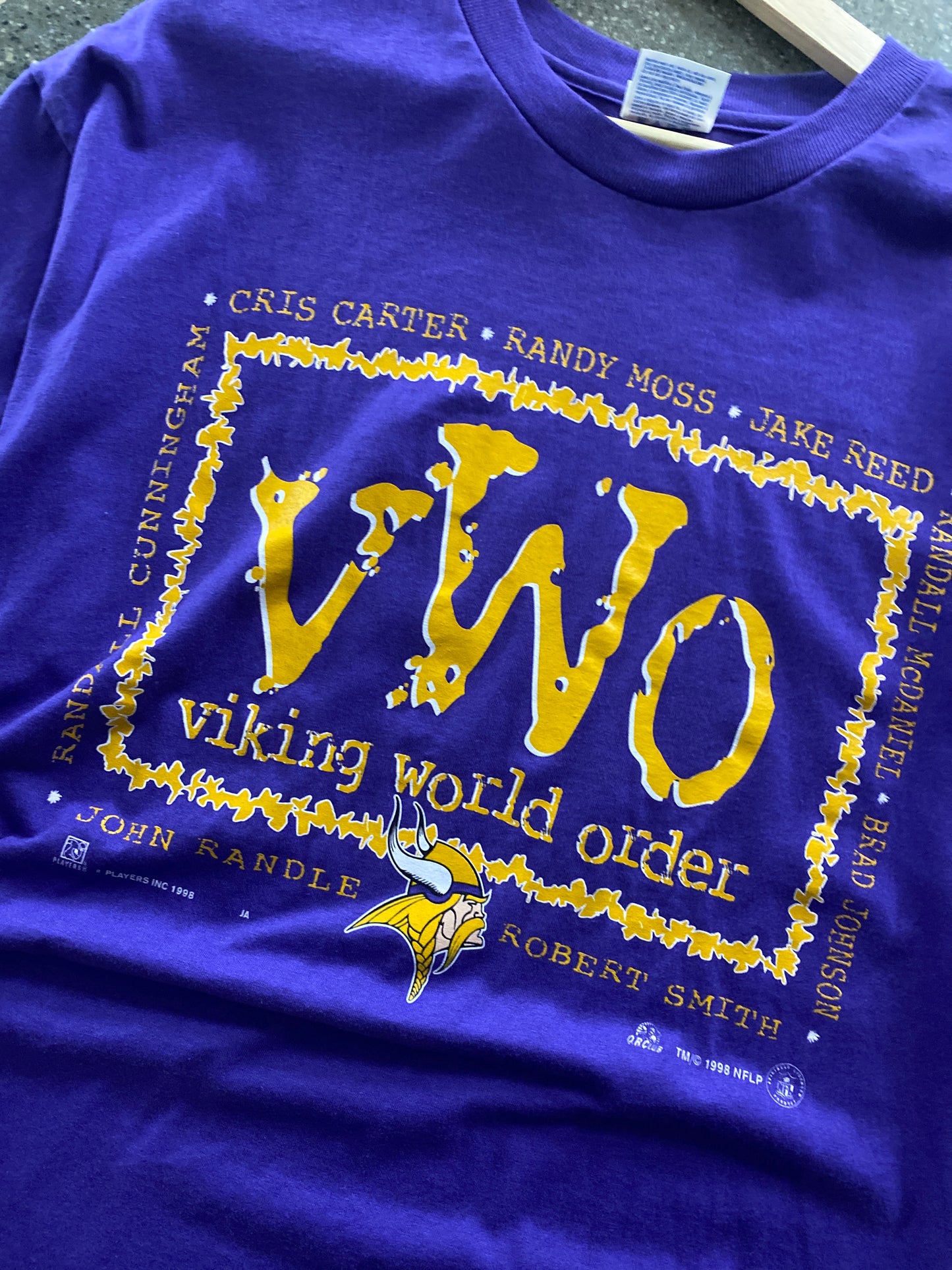 (XL) Bf44 - 90s Vikings nfl tee