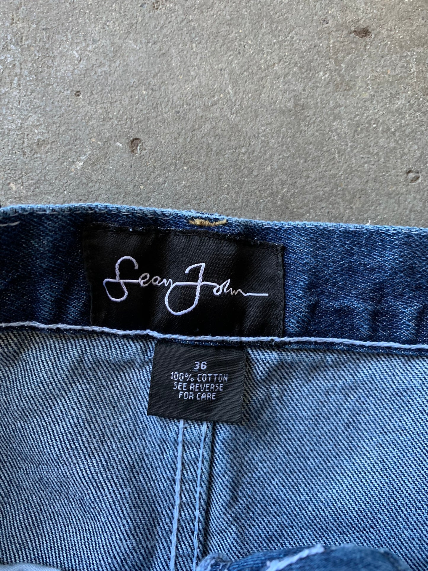 (36”) Sean John Multi Pocket Sunfaded Denim