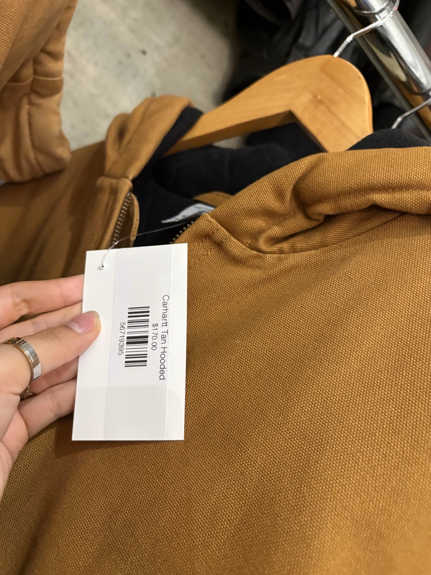 (M) Carhartt Tan Hooded