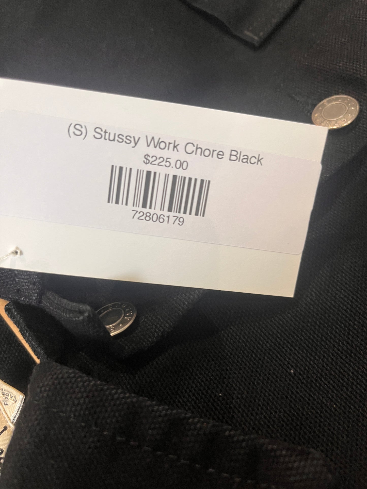 (S) Stussy Work Chore Black