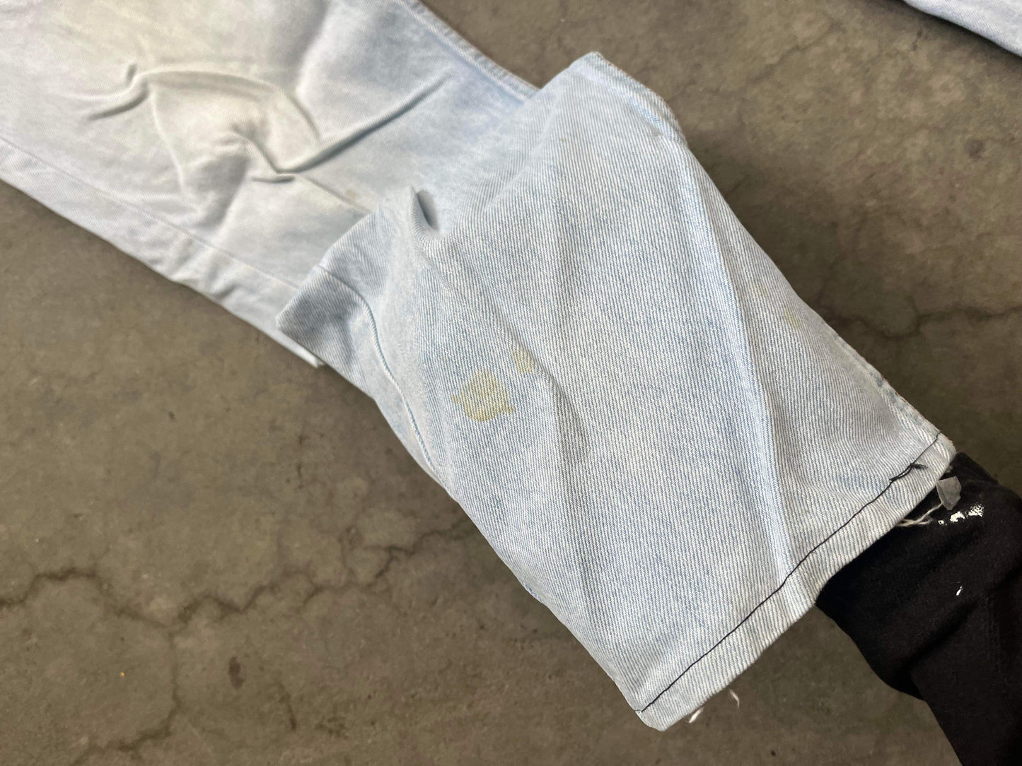 (32”) 80’s Sunfaded Levis Orange Tabs Light Wash Denim