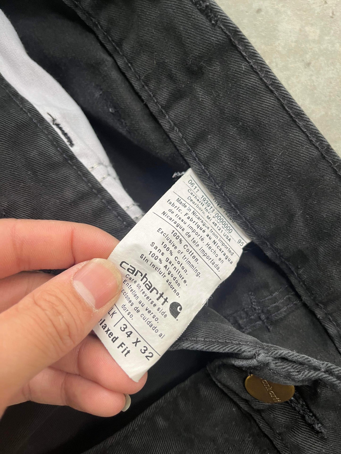 (34”) Carhartt Black Carpenters