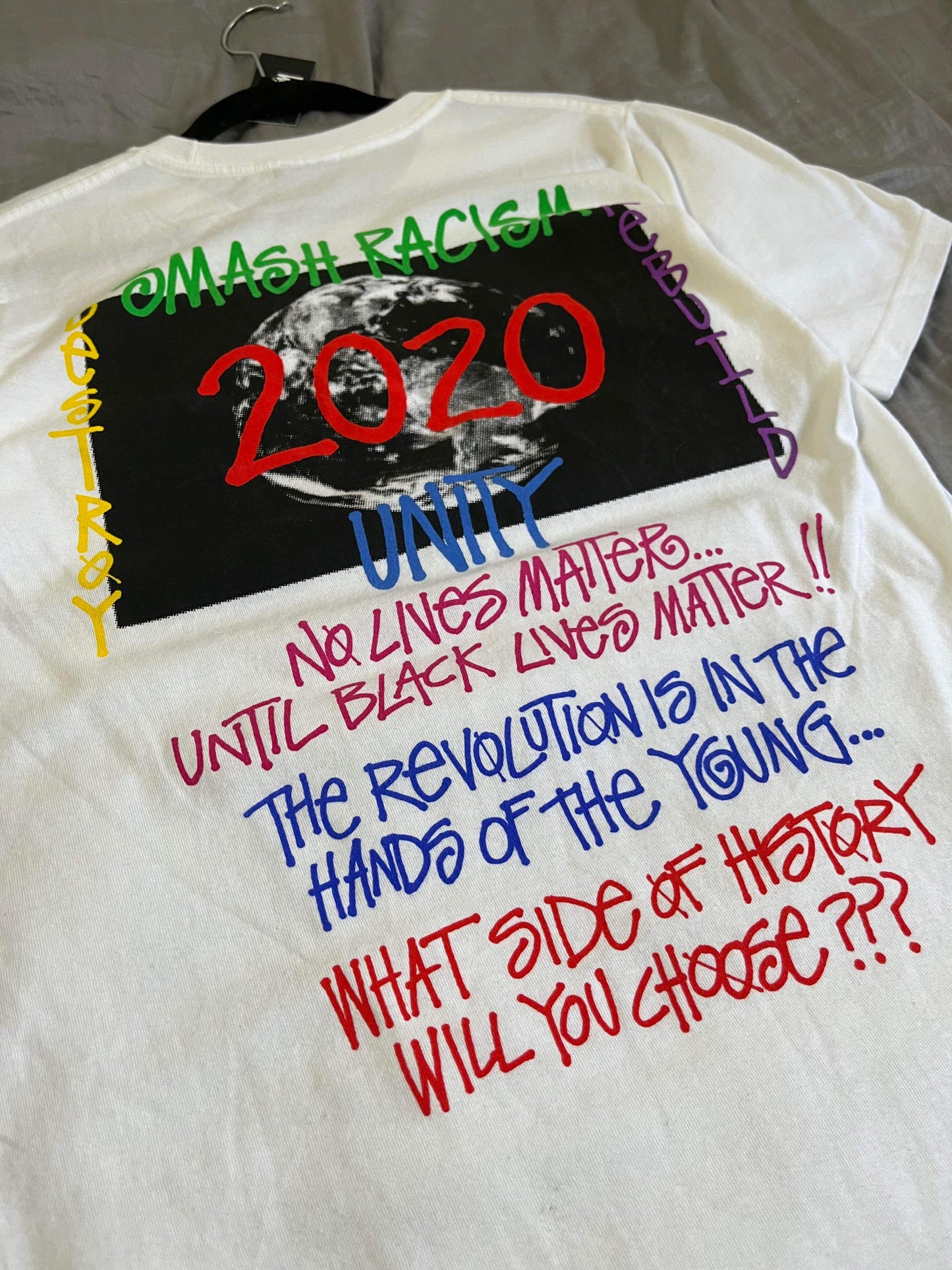 S/M) Stussy Smash Racism Tee BNWT