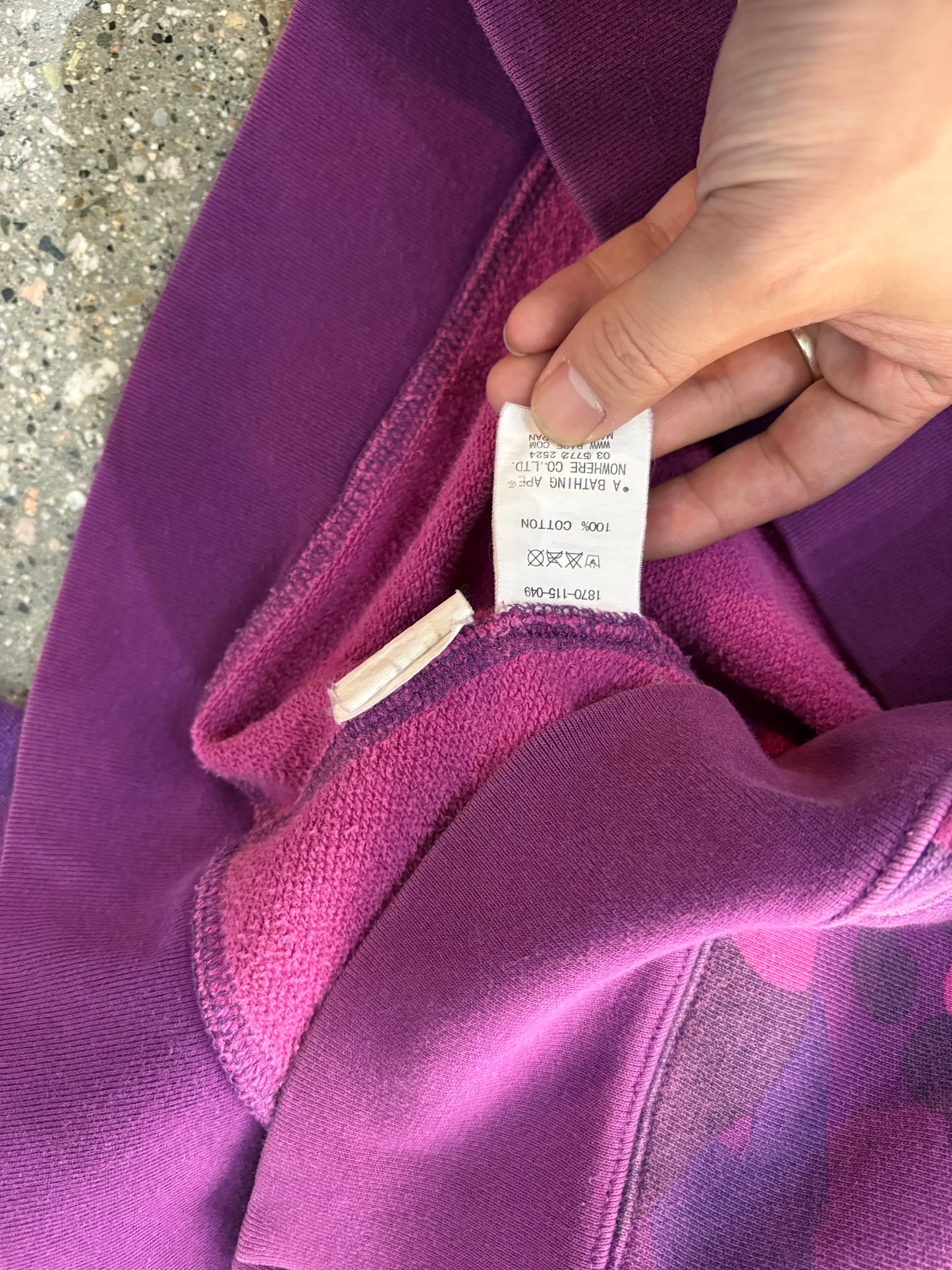 (M) Bape Shark Purple Full Zip Boot