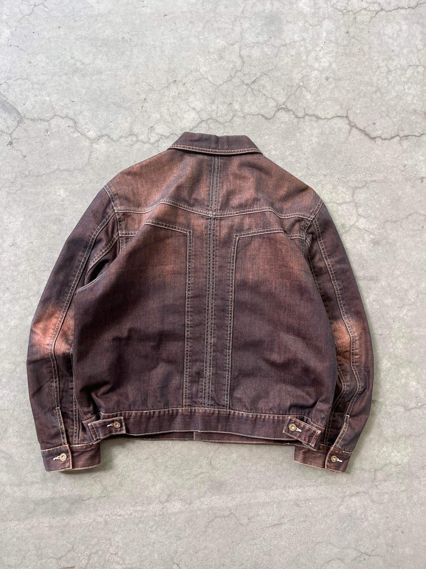 (XL/2X) DKNY Jeans Sunfaded Brown Jacket