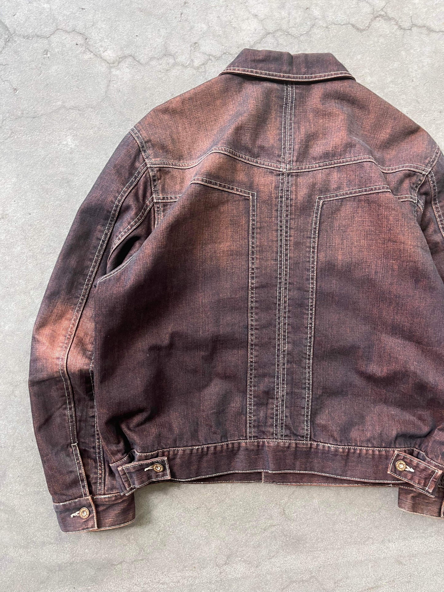 (XL/2X) DKNY Jeans Sunfaded Brown Jacket