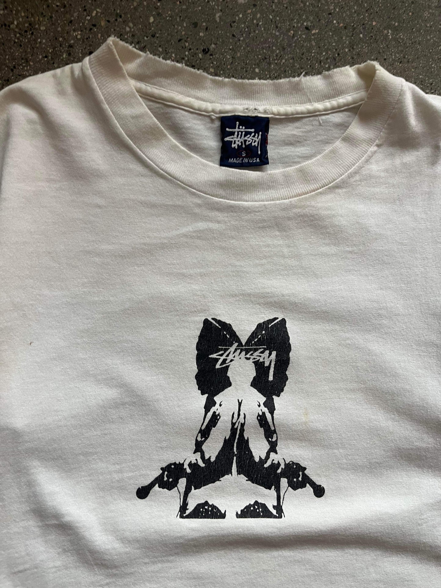 (S) 90s Stussy Distressed Tee