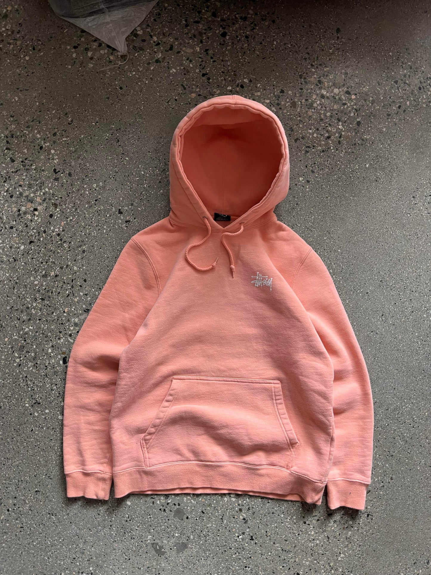 (S/M) Stussy Peach Script Hoodie