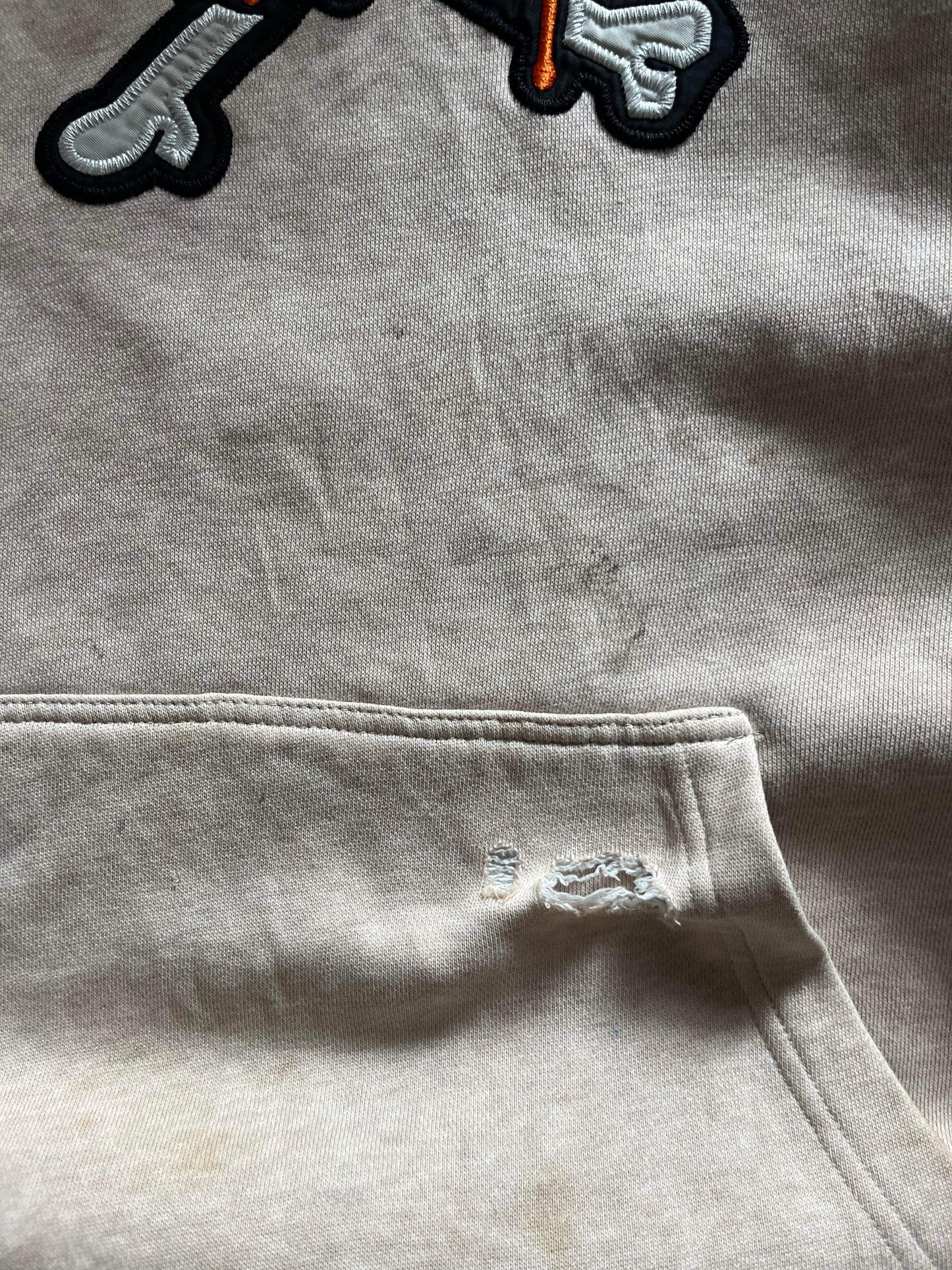 (L/XL) 90’s Stussy Distressed Bones Hoodie