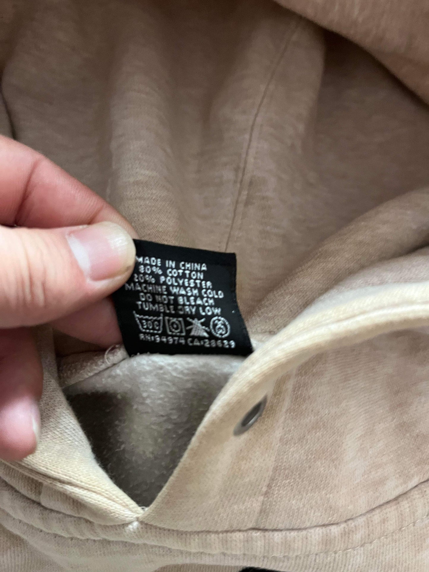(L/XL) 90’s Stussy Distressed Bones Hoodie