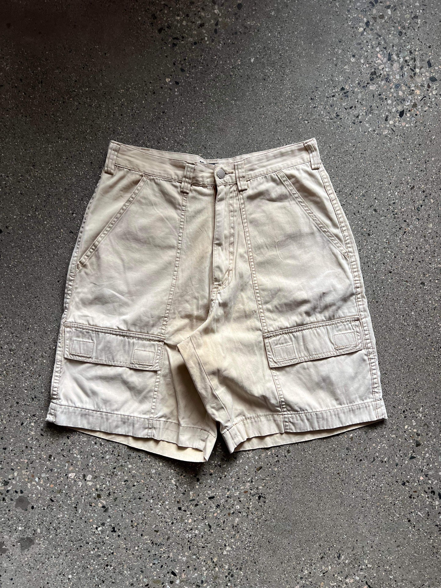 (32”) 90’s Japan Cream Stussy Cargos