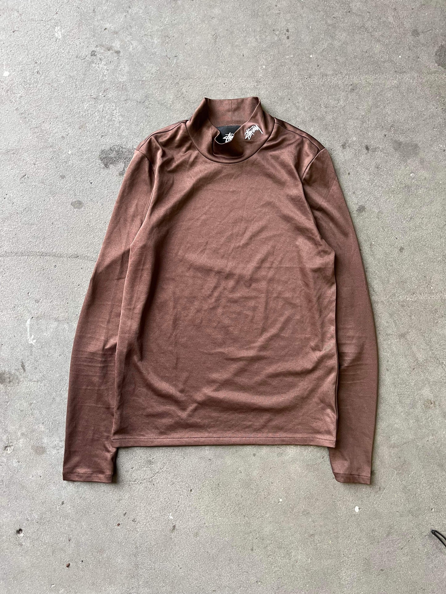 (XS) Stussy Brown Mockneck