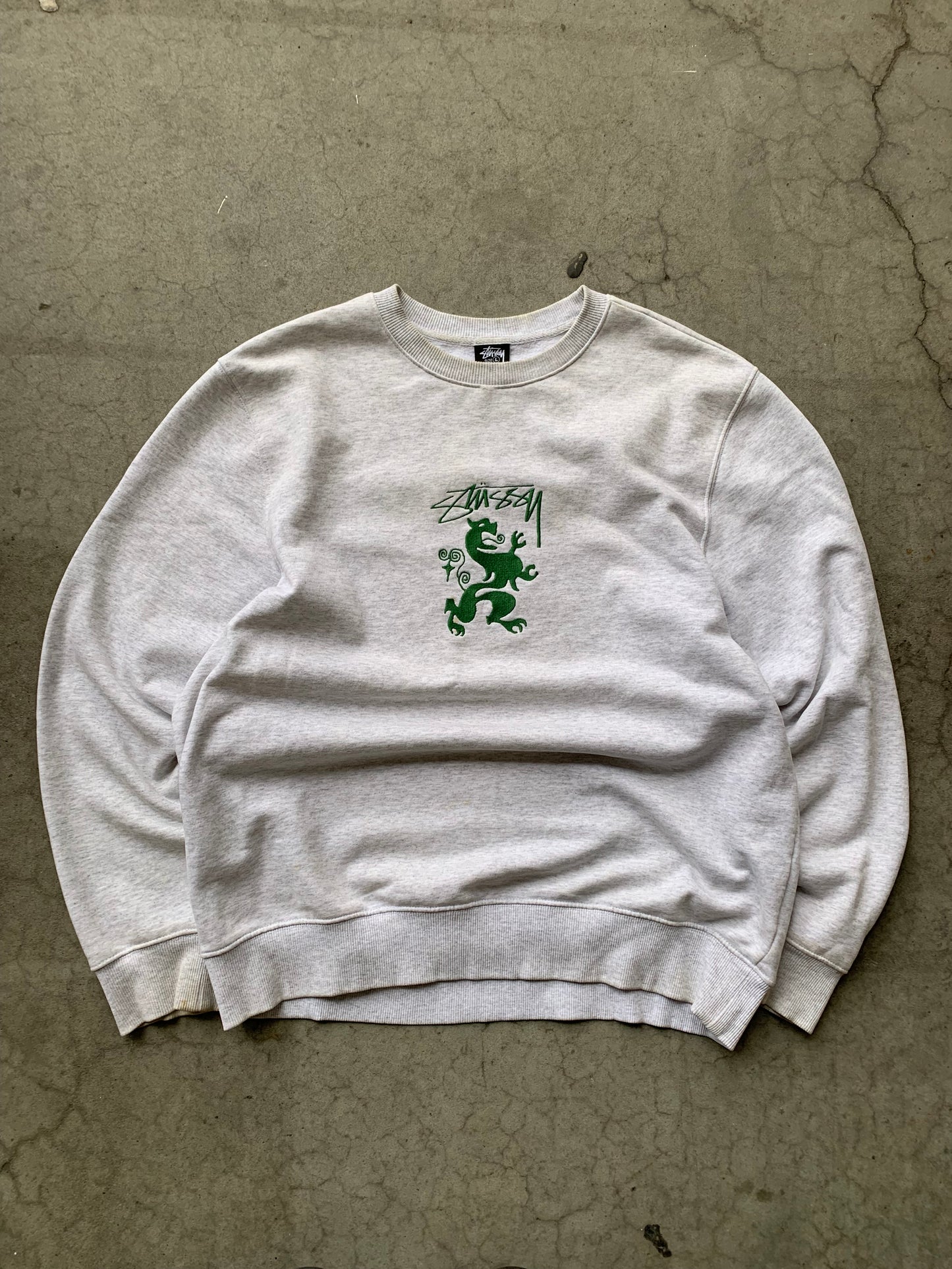 (L) Stussy Lion Crewneck
