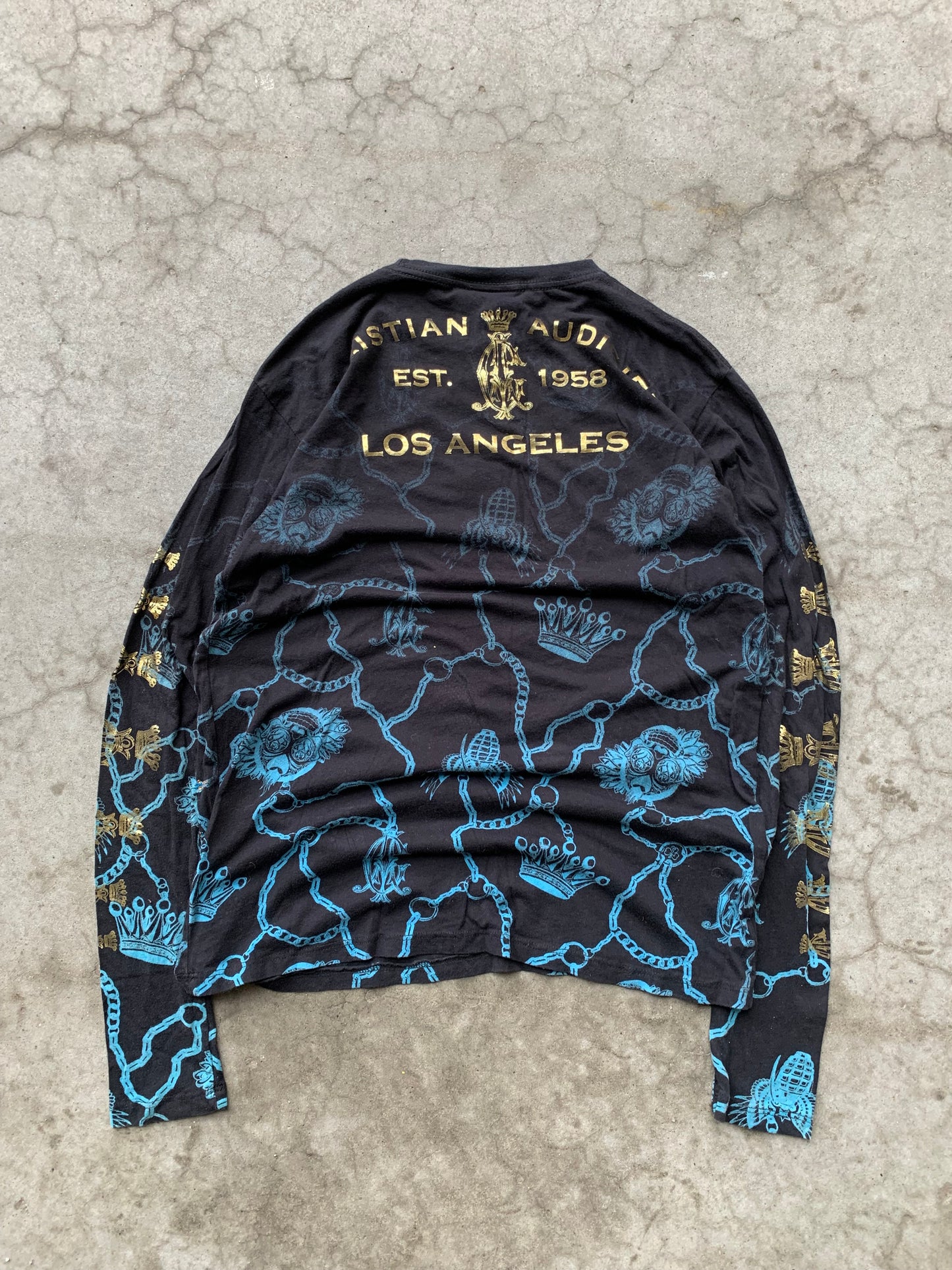 (M) Christian Audigier LS Tee