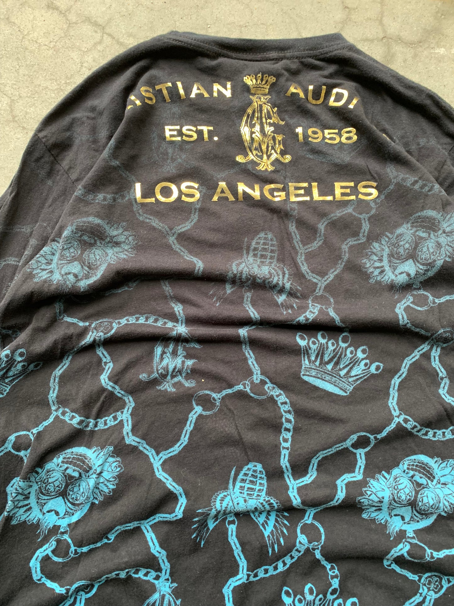 (M) Christian Audigier LS Tee