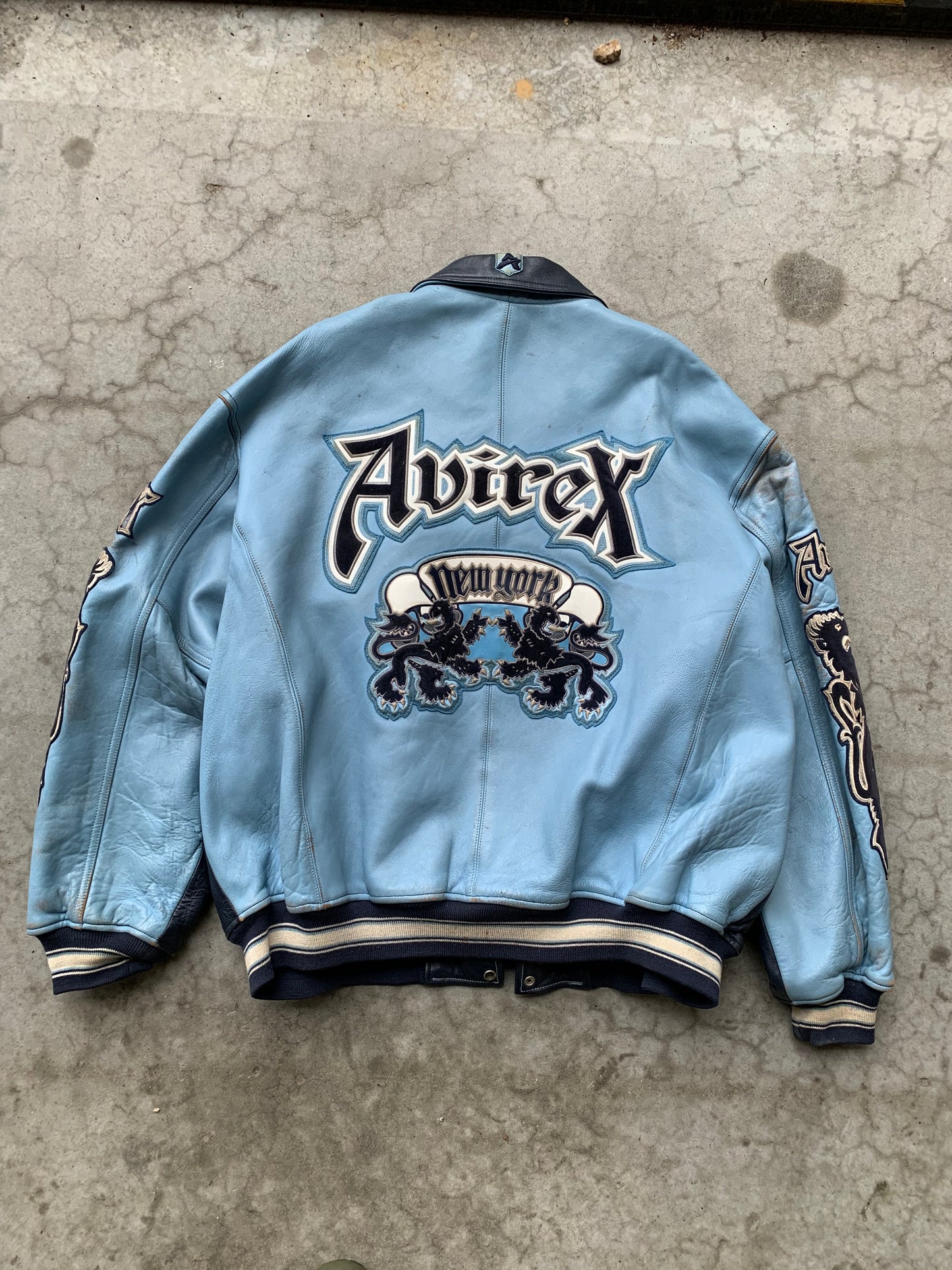 (2X/3X) Vintage Avirex Leather Jacket