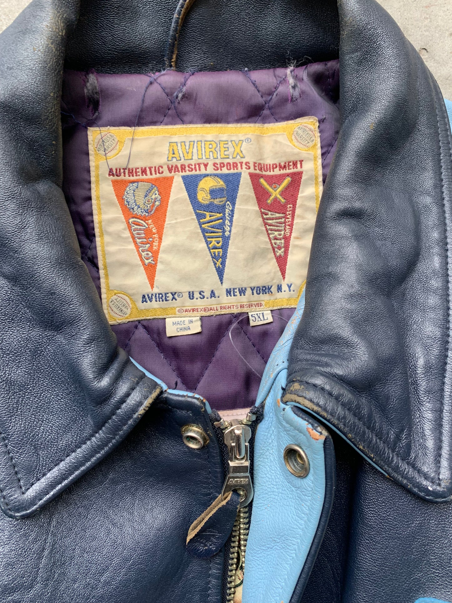 (2X/3X) Vintage Avirex Leather Jacket