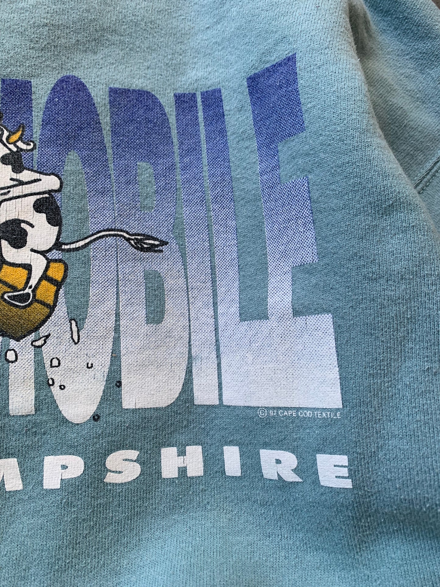 (L) 00’s Snowmobile New Hampshire Cow Crewneck
