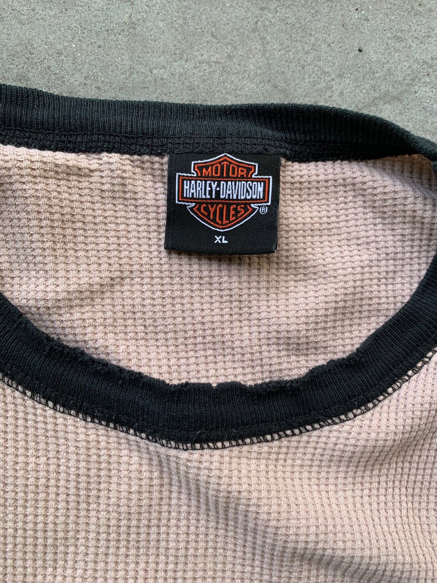(L/XL) Harley Davidson Cropped Waffle Knit
