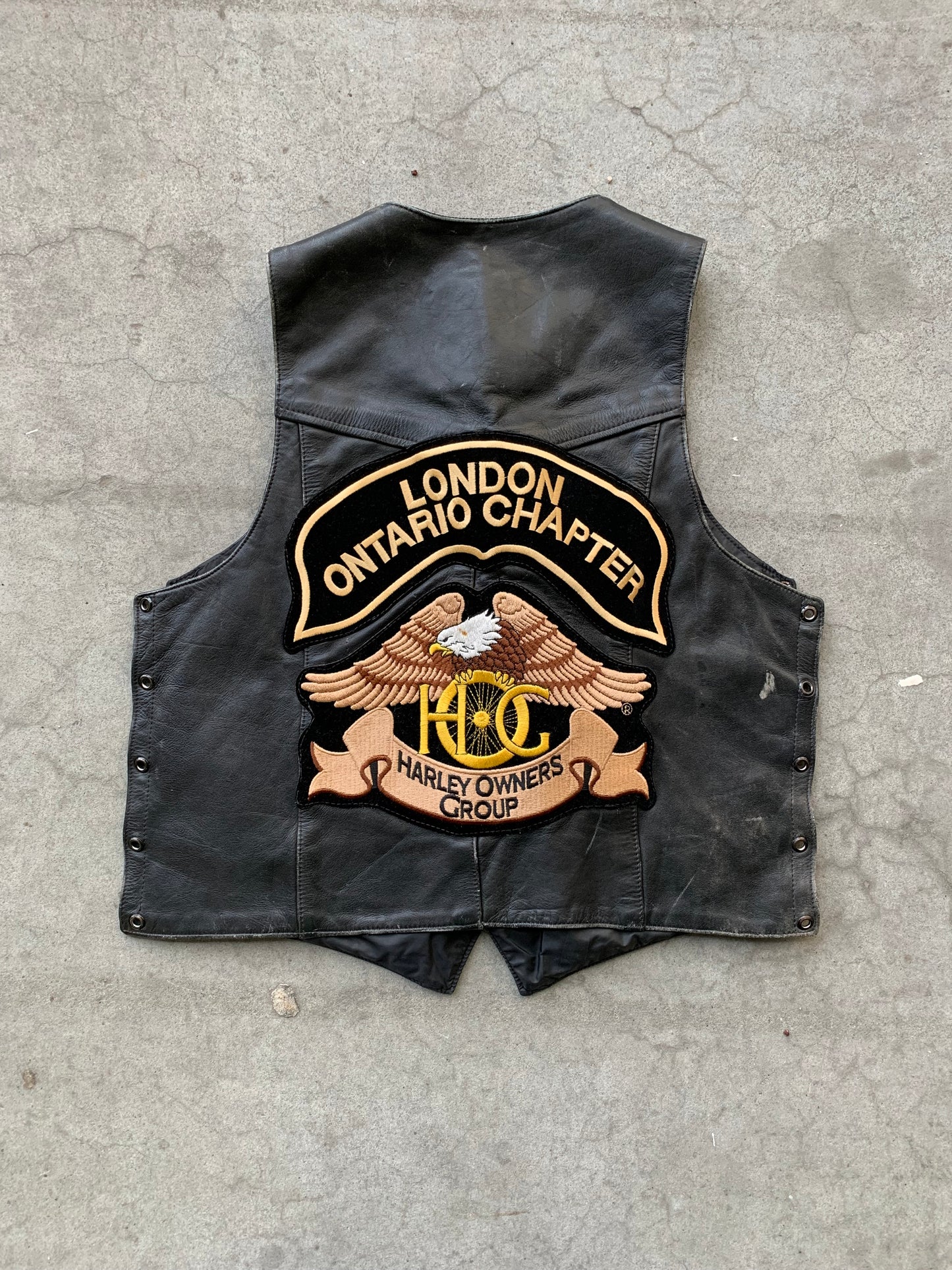(XS) 90’s Harley Davidson Leather Vest