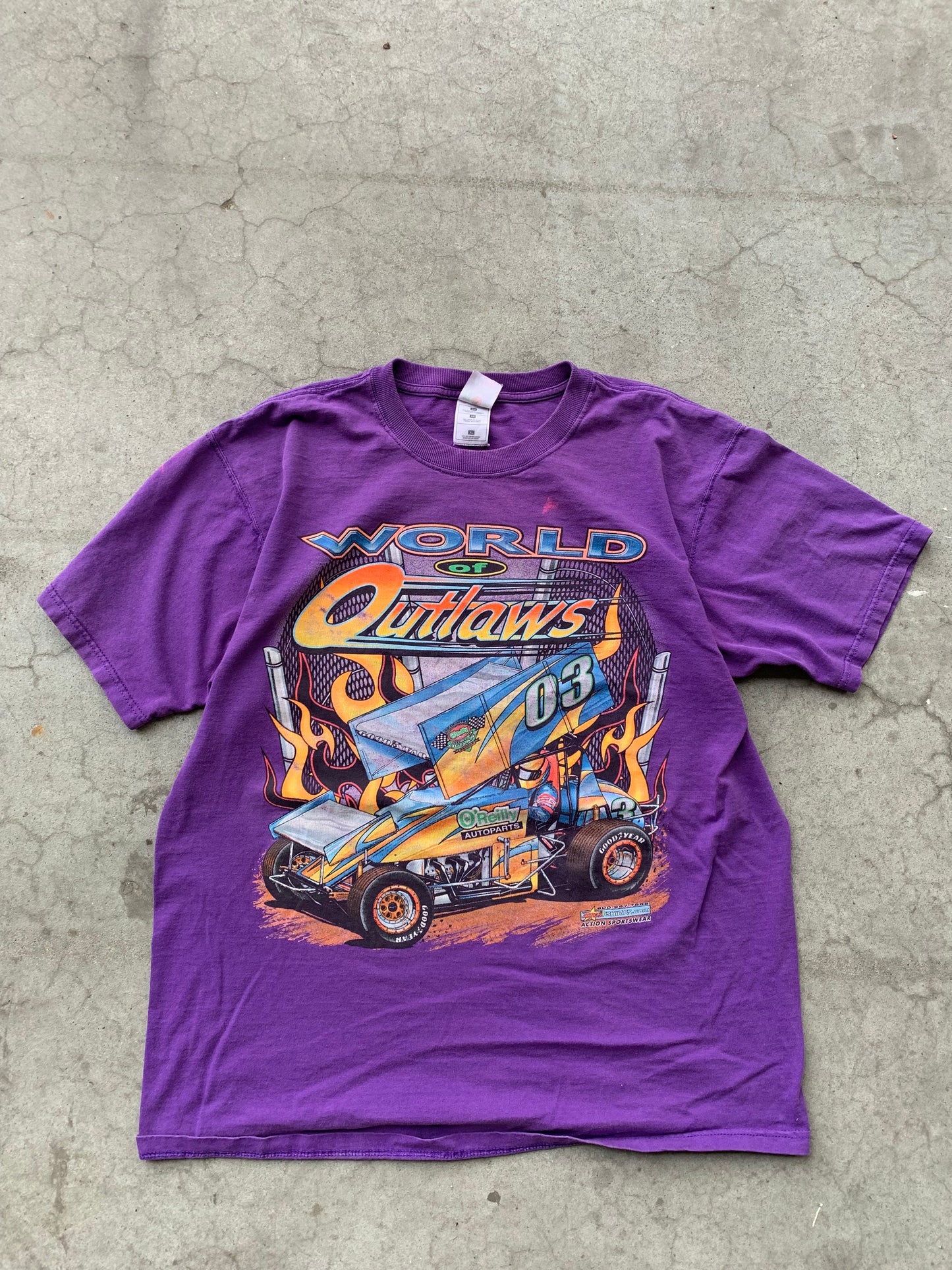 (XL) 00’s World of Outlaws Racing Doublesided Tee