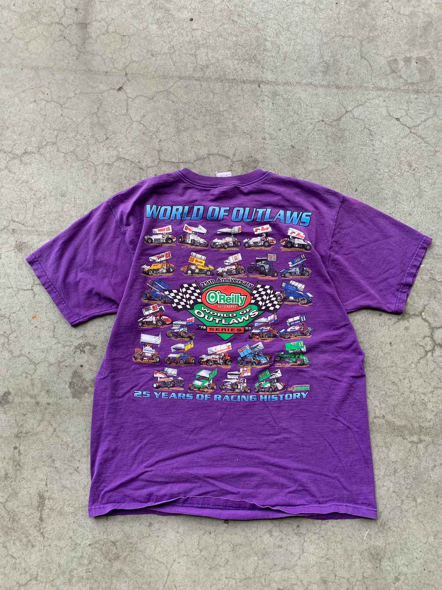 (XL) 00’s World of Outlaws Racing Doublesided Tee