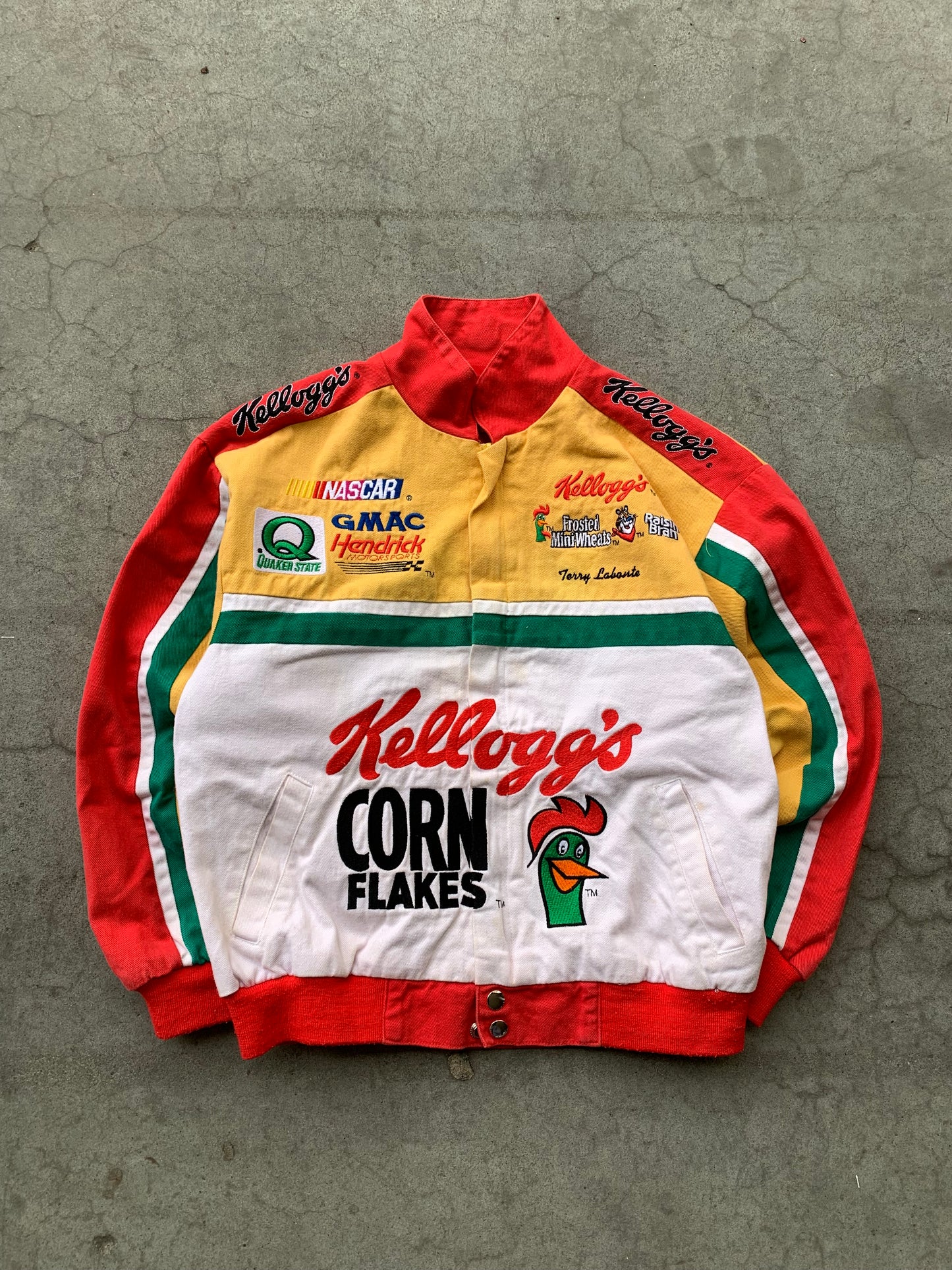 (XS) 90’s Kelloggs Corn Flakes Nascar Racing Jacket